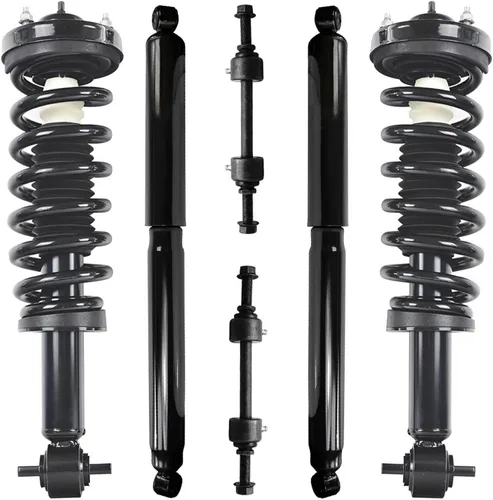 Vista 56 de Detroit Axle - Kit de puntales delanteros de 6 piezas para Ford Escape 2014-2019, 2 puntales y muelles helicoidales, 2 enlaces de barra