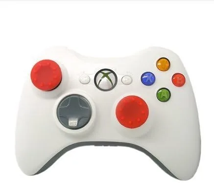 Vista 5 de Tapa analógica de silicona para el pulgar para PS4, PS3, Xbox 360, Xbox One (4 unidades, rojo)