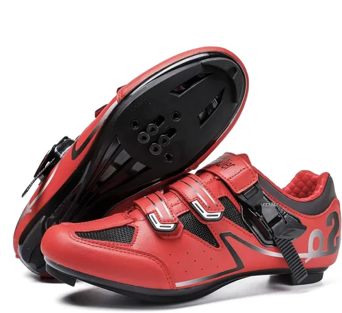 Vista 4 de SeeLeQier Mens Cycling Shoes Women Compatible with Peloton Bike Shoes Indoor Clip in Peleton Road Bike Bicycle Riding Racing Biking Shoes with Delta