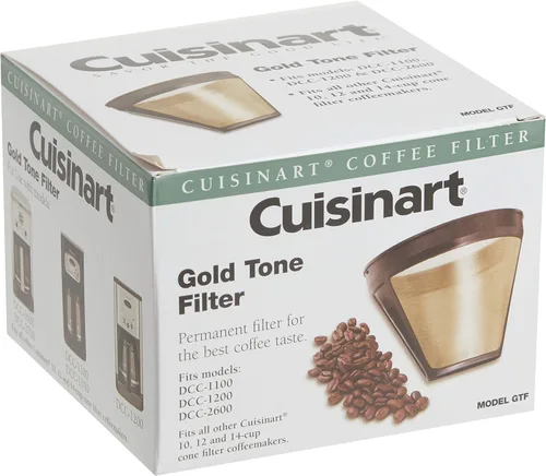 Vista 2 de Cuisinart, repuesto de filtro cónico en tono dorado para cafetera, talla única , none