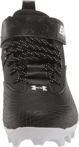Vista 7 de Under Armour Botines de béisbol moldeados de goma Harper 7 para hombre (001) Negro/Blanco/Negro