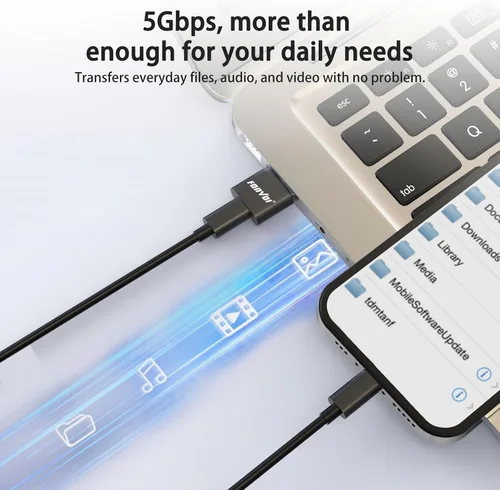 Vista 6 de Paquete de 4 adaptadores USB a USB C, cargador USB C hembra a A macho tipo C compatible con Apple MagSafe, iPhone 11, 12, 13, 14 Pro Max, Samsung