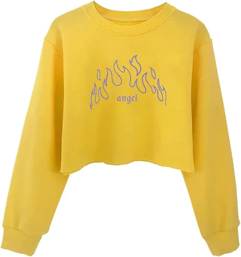 Vista 46 de Camiseta corta para niñas y niños, linda sudadera estética con gráficos de dibujos animados para adolescentes