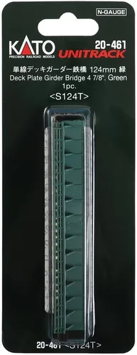 Vista 4 de Kato KAT20461 N 4.882 in 4-7/8" Placa de cubierta Viga Puente, Verde