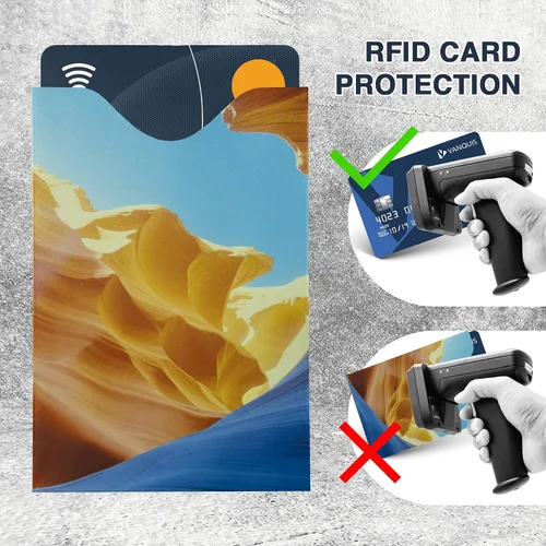 Vista 42 de Fundas de bloqueo RFID para pasaporte y tarjetas de crédito, Blanco, Blanco - 15 piezas