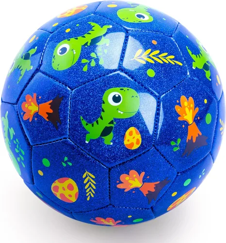 Vista 10 de INPODAK Balón de fútbol para niños pequeños, tamaño 3, pelotas clásicas en blanco y negro para niños de 2 a 8 años con bomba, bolsa de malla y caja