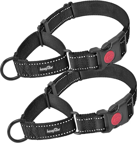 Vista 10 de Haapaw Collar de perro Martingala a prueba de escapes, beige, S