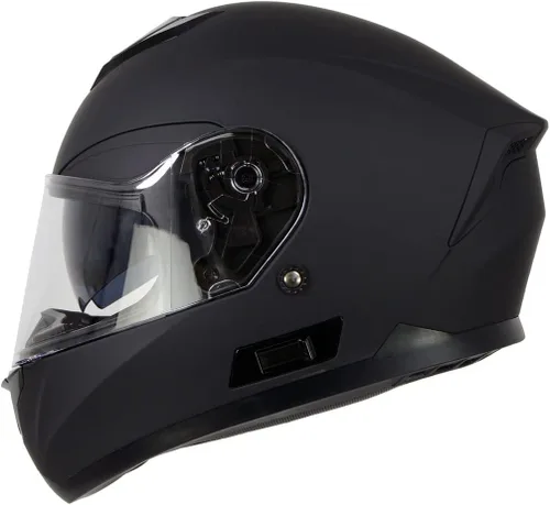 Vista 9 de Milwaukee Helmets MPH9835DOT 'Sweeper' - Casco de motocicleta de cara completa para hombres y mujeres, con visera desplegable