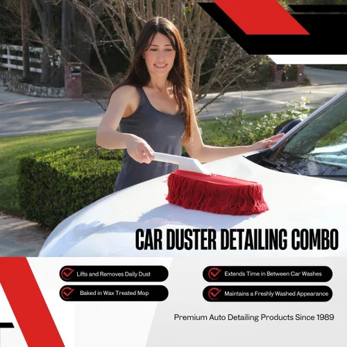 Vista 4 de California Car Duster 62445 kit de limpieza al detalle con manija plástica