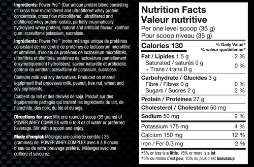 Vista 2 de BioX Power Whey Complex Proteína en polvo de tres niveles rica en nitrógeno, 25-27 G de proteína por porción, proteína de suero 100% pura, 5 libras