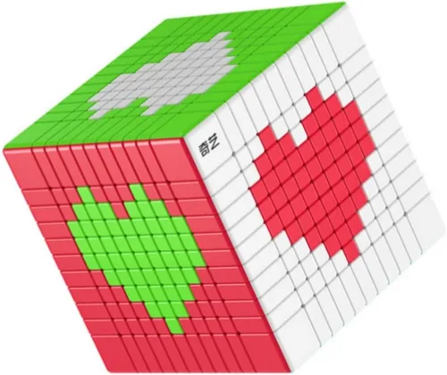 Vista 3 de Bukefuno QY 10x10 Cubo Puzzle Velocidad Magic Stickerless QY 10x10x10 Cubo 84MM