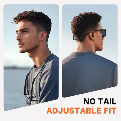 Vista 2 de 3 Correas para Gafas, Correa Ajustable Sin Cola para Gafas de Sol para Deportes, Soporte para Gafas Alrededor del Cuello, Retenedor de Cordón
