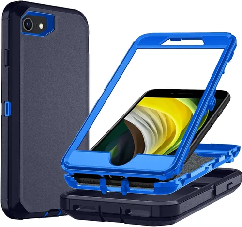 Vista 24 de Funda para iPhone 7/8Plus, iPhone 8 Plus y 7 Plus, resistente protección para teléfono, a prueba de golpes, a prueba de polvo, a prueba de caídas