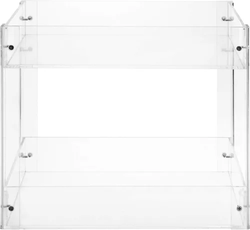 Vista 7 de MyGift Organizador de cartas de acrílico transparente de 2 niveles, tamaño A4, organizador de documentos de 2 niveles, soporte de papel de archivo