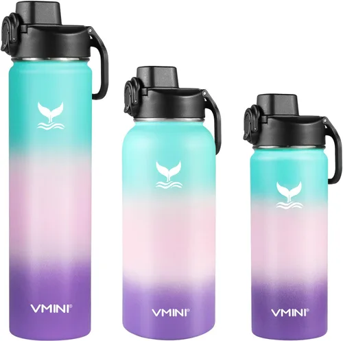 Vista 7 de Vmini Tapa compatible con botella de agua deportiva Hydro Flask de boca ancha, mango grande, fácil de transportar, compatible con la mayoría
