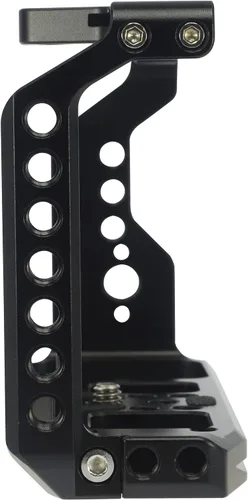 Vista 5 de Jaula completa para cámara Sony Alpha 7C A7C, soporte de extensión para micrófono de relleno, accesorios de filmación, con zapata fría/llave