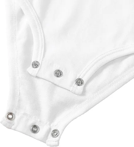 Vista 5 de ROMPERINBOX Mameluco unisex para recién nacido con rayas en contraste
