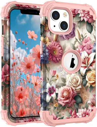 Vista 126 de Hocase Funda para iPhone SE 2022/2020, resistente a prueba de golpes, de plástico duro+goma de silicona, funda protectora híbrida para iPhone SE