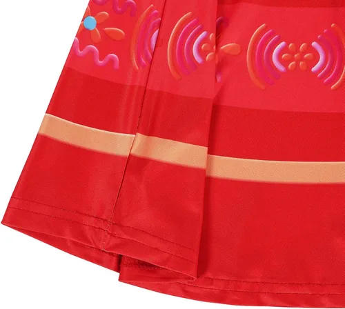 Vista 7 de HenzWorld Disfraz de Mirabel para niñas vestido mágico de la familia IsabelaMadrigalPepa disfraz de dibujos animados traje de fiesta
