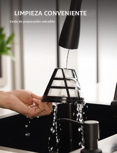 Vista 6 de SHARDOR Cafetera programable de 10 tazas, cafetera de goteo regular y fuerte para el hogar y la oficina, apagado automático, filtro permanente
