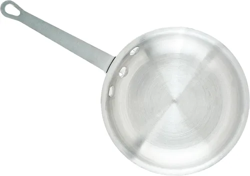 Vista 2 de Winco Sartén/sartén de aluminio de grado comercial, acabado natural, 7 pulgadas