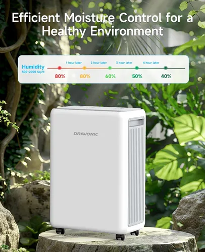 Vista 6 de 2,000 Sq.Ft Dehumidifier for Basement & Large Room with Drain Hose 30 Pints Capacity with Quiet Operation for Home and Bedroom, 3 Modes, Auto