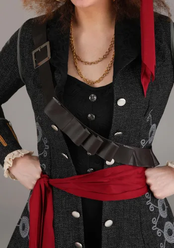 Vista 5 de Disfraz Femenino de Pirata Intrépida Multicolor