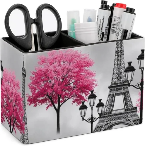 Vista 16 de Desk Organizer Pencil Cups Aztec Red Blue, Convenient Storage for Your Writing Tools