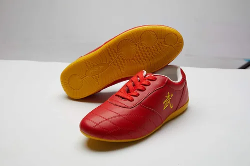 Vista 2 de Zapatos de cuero Tai Chi artes marciales Kung fu Zapatos Chi Kung Zapatos de artes marciales Zapatos de boxeo