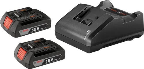 Vista 11 de Bat612- 2PK 18-volt iones de litio 2.0 Ah Bosch slim pack batería con indicador de combustible digital, 2-pack
