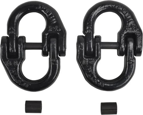 Vista 8 de Eslabón de Acoplamiento Hammerlock de Acero Aleado Grado 80 de 1/2", Bloqueo de Martillo para Enganche de Remolque, Adaptador Conector de Eslabón