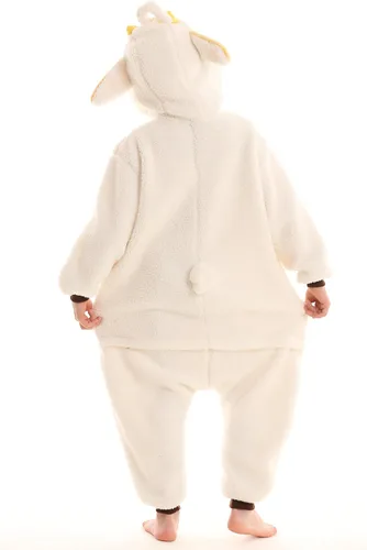 Vista 6 de DELEY Pijama unisex de una pieza para niños, pijamas de animales para Halloween, disfraz de cosplay para mujeres y hombres, ropa de dormir