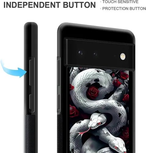 Vista 615 de Compatible con Google Pixel 4A 5G Mobile Case Creative Acrylic Panel trasero Silicona Protección Grip especialmente diseñado para Google Pixel 4A 5G