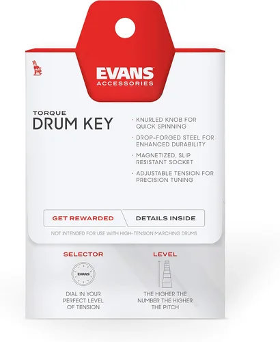 Vista 3 de Evans Llave de Torque - Afinador de Llave de Batería - Afinador de Batería Magnético - Llave de Afinación de Batería con Ajuste de Tensión - Llave
