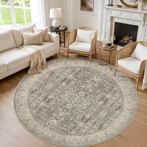 Vista 41 de Alfombras de área 8x10 Sala de estar: Dormitorio Alfombra Lavable Beige