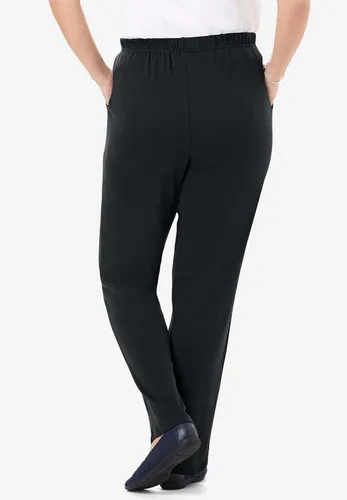 Vista 2 de Woman Within 7-day Pantalón de punto recto para mujer, talla Plus y petite