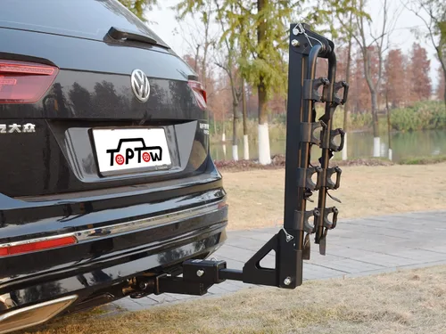 Vista 6 de TOPTOW 64121 - Elevador de extensión de enganche de remolque receptor de 2 pulgadas con elevación/caída de 2 pulgadas, vástago sólido, capacidad