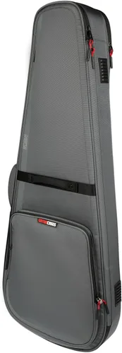 Vista 25 de Gator Cases ICON Series Premium - Bolsa de concierto resistente a la intemperie para guitarras de estilo semihueco; con tiradores de cremallera
