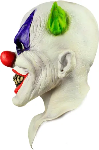 Vista 5 de Ghoulish Productions Máscara de payaso espeluznante para adultos