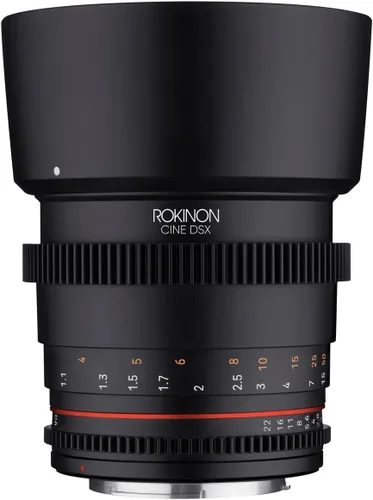 Vista 9 de Rokinon 85mm T1.5 Lente de cine de alta velocidad DSX de cuadro completo para Canon EF La lente de cine DSX ofrece un control de enfoque suave