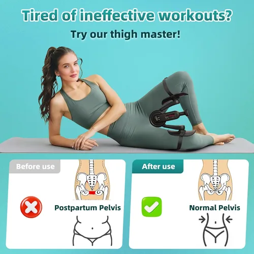 Vista 5 de Kegel Exerciser for Men & Women ,360°Pelvic Floor Exercise Devices ,10-135 lbs Adjustable Resistanceise Thigh Trainer Exercise Thigh Adductor