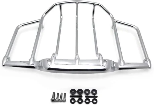 Vista 5 de MT502-008-CD - Portaequipajes cromado compatible con Harley Air Wing Tour Pak Trunk Pack 1993-2013 Harley Electra Street Glide
