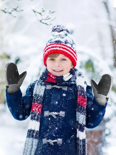 Vista 6 de 3 pares de guantes impermeables para niños, guantes de nieve para invierno, guantes de esquí cálidos para niñas y niños