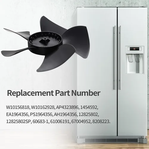 Vista 4 de W10156818 - Cuchilla del ventilador del motor del condensador del refrigerador compatible con Whirlpool Kenmore Jenn-Air Amana Admiral Norge
