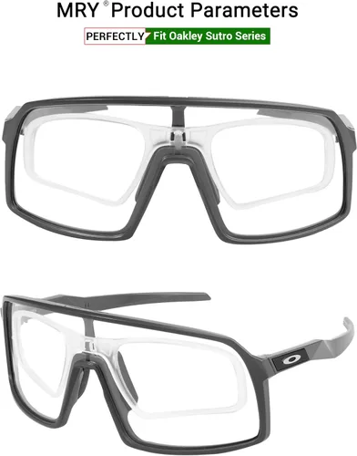 Vista 6 de Mryok Clip de prescripción con clip para gafas de sol Oakley Sutro OO9406 Sutro Lite OO9463