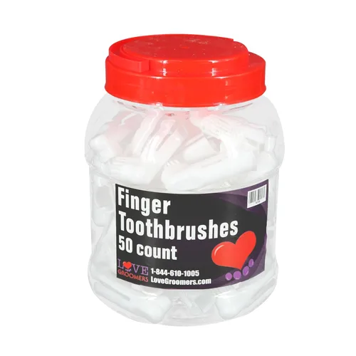 Vista 2 de Groomer Essentials Cepillos de dientes para dedos - 50