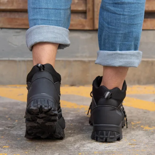 Vista 5 de SUADEX - Botas de puntera de acero para hombre, Botas de trabajo indestructibles para mujer, Zapatos de construcción, punta compuesta