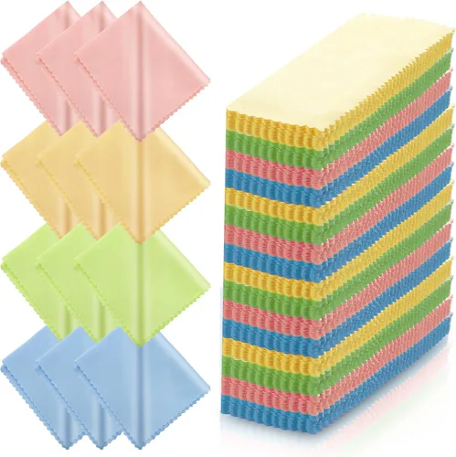 Vista 8 de Paquete de 200 paños de microfibra para lentes, paños de limpieza