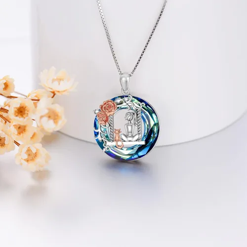 Vista 4 de ButterflyDragonfly Necklace 925 Sterling Silver DragonflyButterfly Gifts for Women Dragonfly Butterfly Pendant Jewelry Gifts for Women Mom Wife