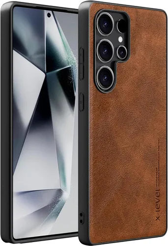 Vista 102 de X-level Funda para Samsung Galaxy Z Flip 6, delgada funda delgada de piel sintética para teléfono, TPU suave, a prueba de golpes, protección Negro